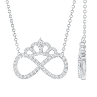 Lab Grown Diamond Crown Statement Necklace