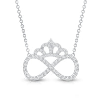 Lab Grown Diamond Crown Statement Necklace
