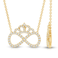 Lab Grown Diamond Crown Statement Necklace