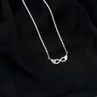 Sideways Pave Set Lab Grown Diamond Angel Wing Necklace