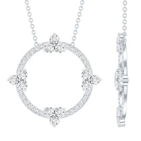Certified Lab Grown Diamond Circle of Life Necklace