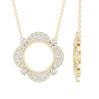 Certified Lab Grown Diamond Nature Inspired Necklace