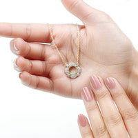 Certified Lab Grown Diamond Nature Inspired Necklace