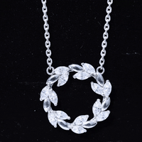 Lab Grown Diamond Nature Inspired Circle Necklace