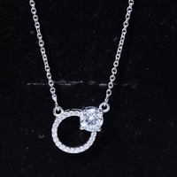 Certified Lab 6 MM Diamond Circle Of Life Necklace