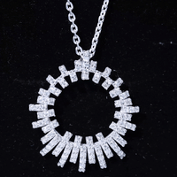 Certified Pave Set Lab Grown Diamond Eternity Necklace