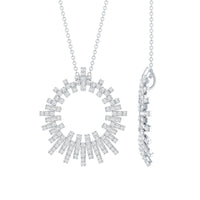 Certified Pave Set Lab Grown Diamond Eternity Necklace