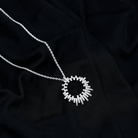 Certified Pave Set Lab Grown Diamond Eternity Necklace