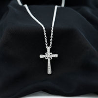 Lab Grown Diamond Catholic Cross Necklace