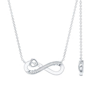 Certified Lab Grown Diamond Infinity Heart Necklace