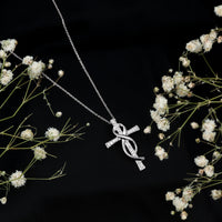 Certified Lab Grown Diamond Accent Cross Infinity Necklace