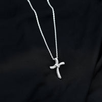 Certified Lab Grown Diamond Catholic Cross Pendant