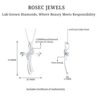 Lab Grown Diamond Designer Catholic Cross Necklace