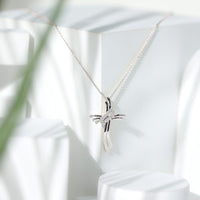 Lab Grown Diamond Designer Catholic Cross Necklace