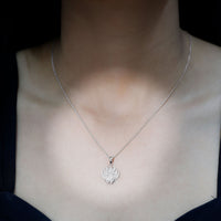 Diamond Designer Lotus Flower Necklace