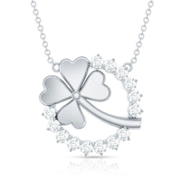 Certified Diamond Lucky 4 Leaf Necklace