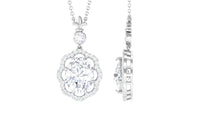 Certified 1.2 Carat Moissanite Statement Necklace for Women