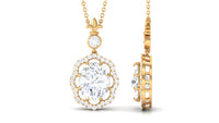 Certified 1.2 Carat Moissanite Statement Necklace for Women