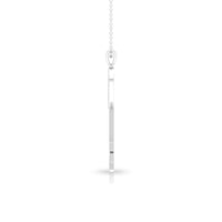 Twin Heart Key Necklace with Cubic Zirconia
