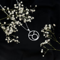 Certified Moissanite Taurus Zodiac Sign Pendant Necklace