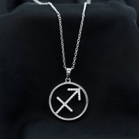 Certified Moissanite Sagittarius Zodiac Sign Necklace