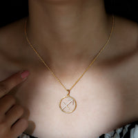 Certified Moissanite Sagittarius Zodiac Sign Necklace