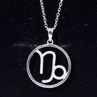 Certified Moissanite Capricorn Zodiac Necklace