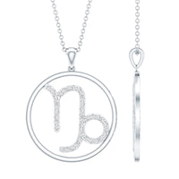 Certified Moissanite Capricorn Zodiac Necklace