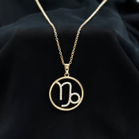 Certified Moissanite Capricorn Zodiac Necklace