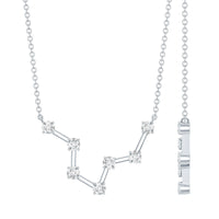 Moissanite Constellation Aquarius Zodiac Sign Necklace