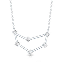 Certified Moissanite Capricorn Constellation Necklace