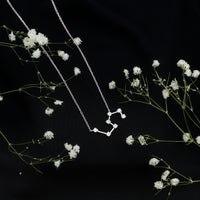 Moissanite Constellation Leo Zodiac Sign Necklace