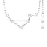 Certified Moissanite Constellation Libra Zodiac Sign Necklace