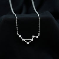 Certified Moissanite Constellation Libra Zodiac Sign Necklace