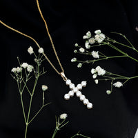 Certified Zircon Simple Cross Pendant Necklace