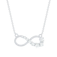 Certified Moissanite Infinity Necklace