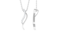 Minimal Moissanite Promise Necklace for Women
