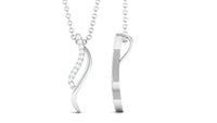 Minimal Moissanite Promise Necklace for Women
