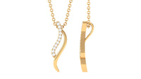 Minimal Moissanite Promise Necklace for Women