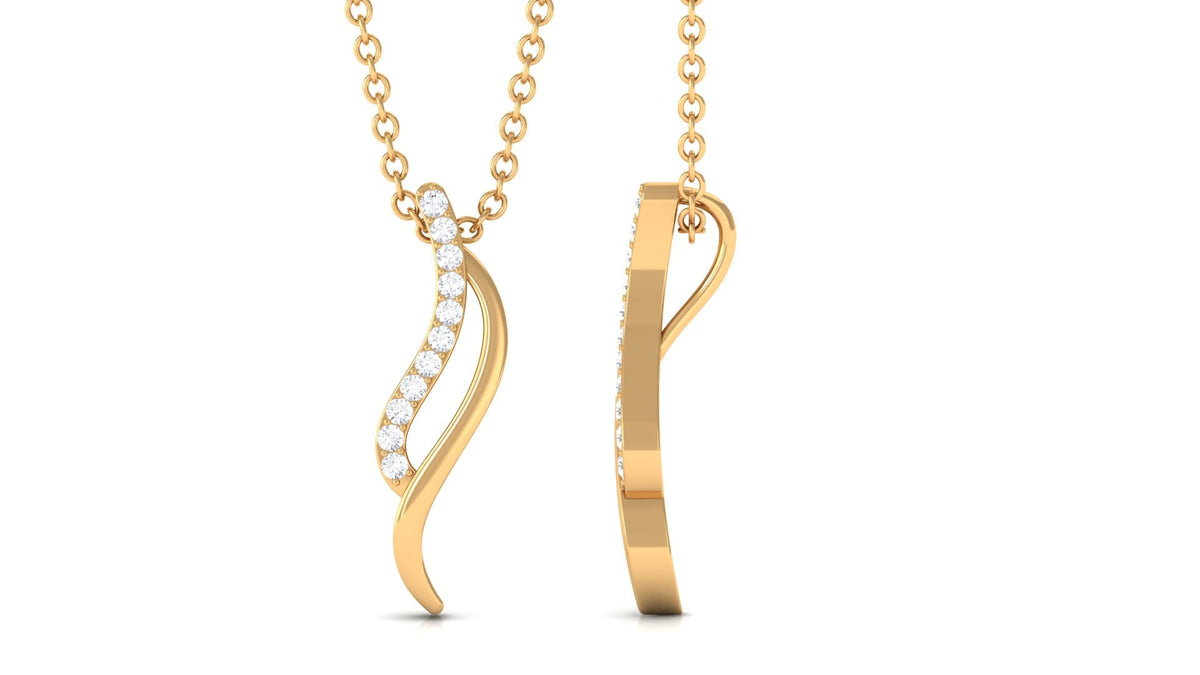 Minimal Moissanite Promise Necklace for Women