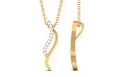 Minimal Moissanite Promise Necklace for Women