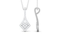 1 CT Designer Moissanite Dangle Pendant in Prong Setting