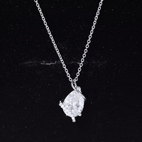 2.2 Carat Certified Moissanite Designer Teardrop Pendant