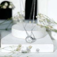 Round Cut 2 Carat Cubic Zirconia Solitaire Necklace