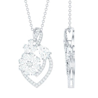 Certified Moissanite Designer Infinity Necklace With Chain