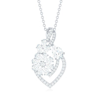 Certified Moissanite Designer Infinity Necklace With Chain