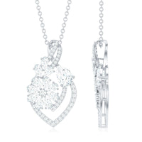 Certified Moissanite Designer Infinity Necklace With Chain