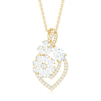 Certified Moissanite Designer Infinity Necklace With Chain