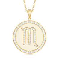 Certified Moissanite Scorpio Zodiac Pendant for Women