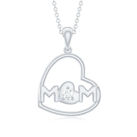 MOM Necklace with Natural Diamond